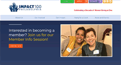 Desktop Screenshot of impact100philly.org